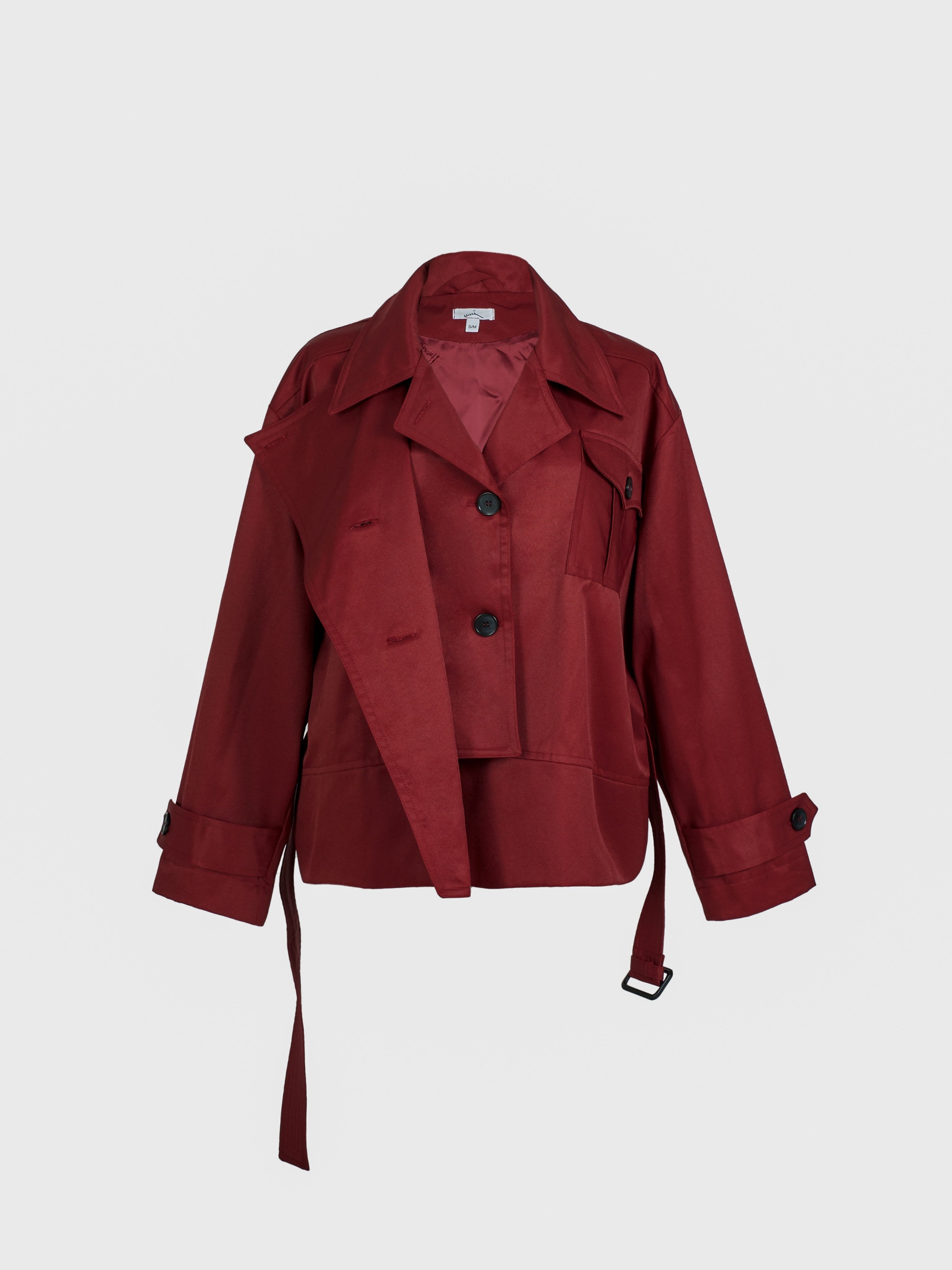 Жакет-куртка, цвет бордо