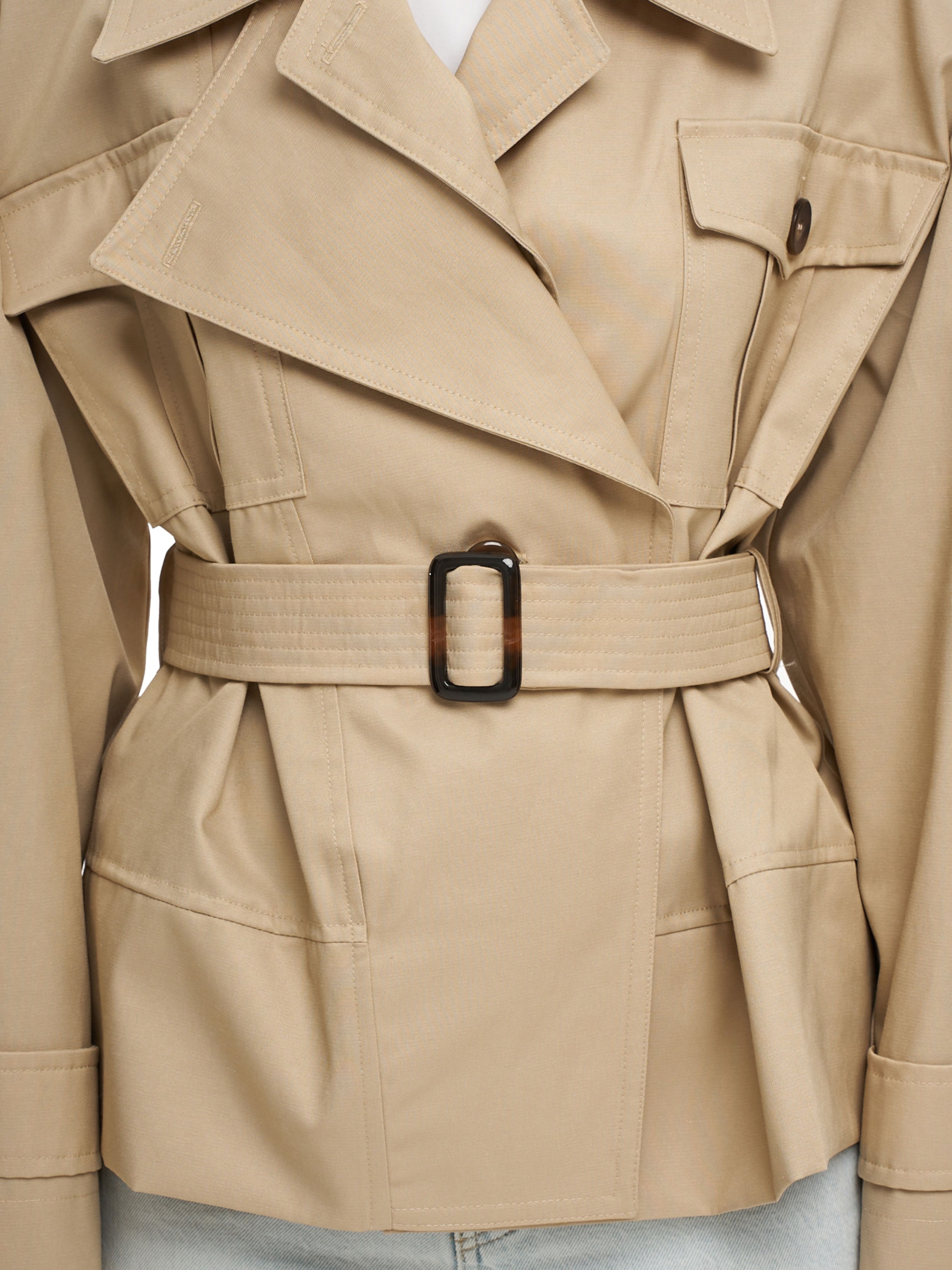 Жакет-куртка бежевая