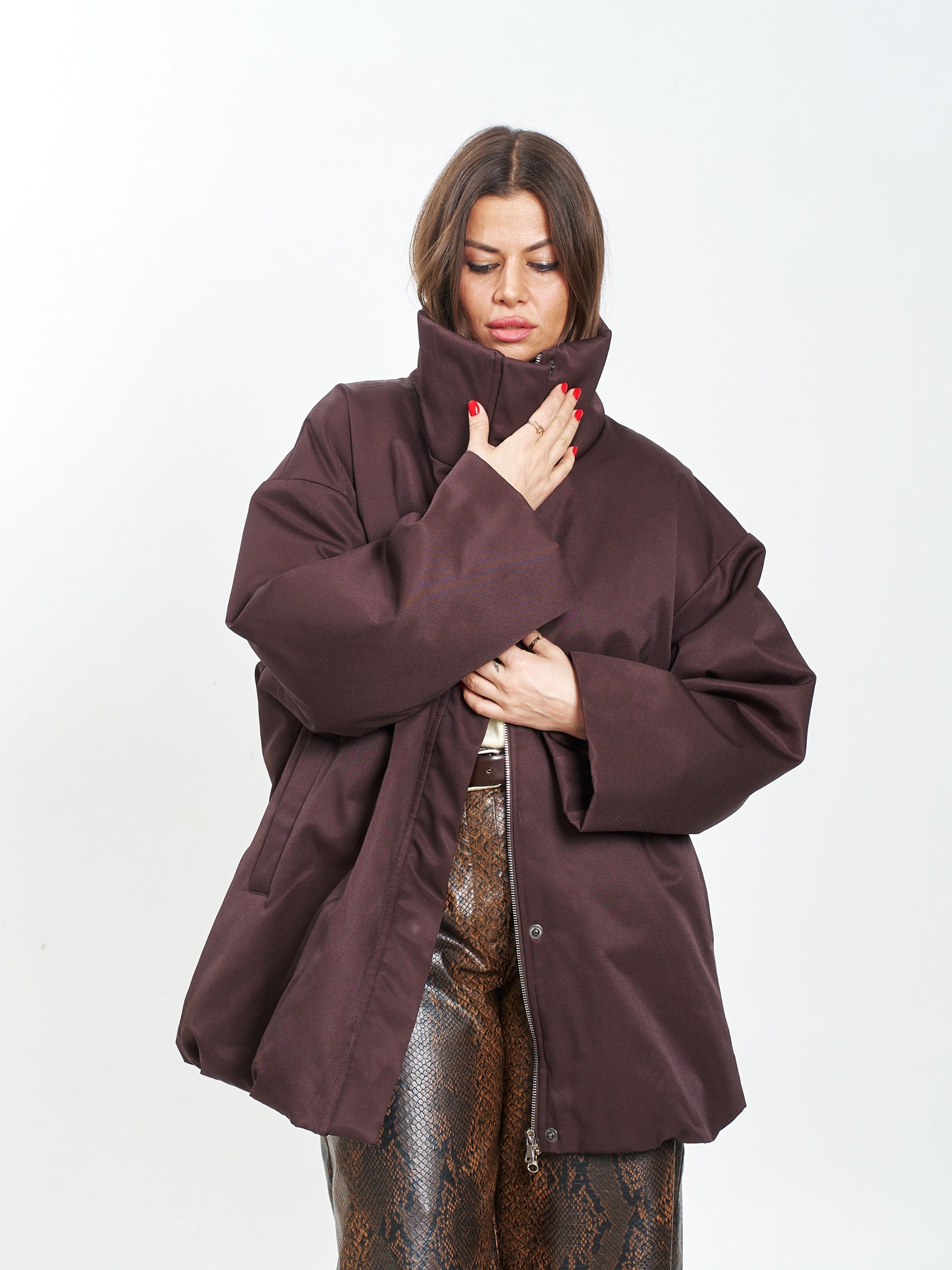 Куртка-баллон коричневая 